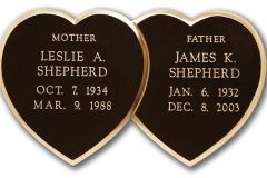 bronze-headstone-Double-Heart-HRT05-104